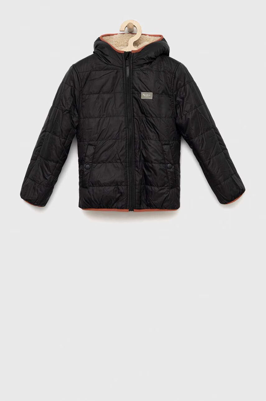 Pepe Jeans Детско яке с две лица Gilford в бежово - Pepit.bg