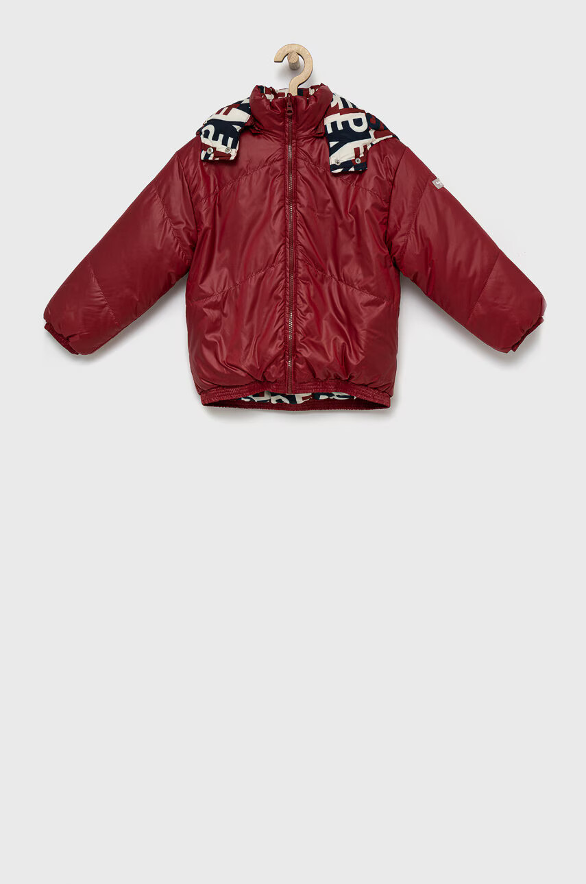 Pepe Jeans Детско яке с две лица в червено - Pepit.bg