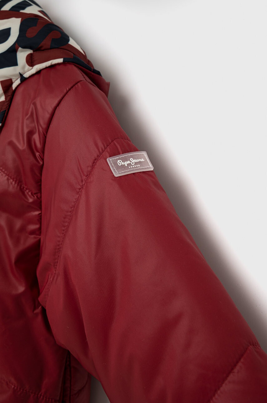 Pepe Jeans Детско яке с две лица в червено - Pepit.bg