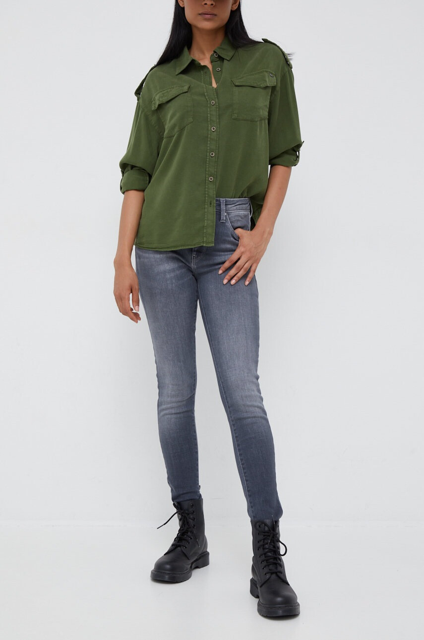 Pepe Jeans Дънки в с висока талия - Pepit.bg