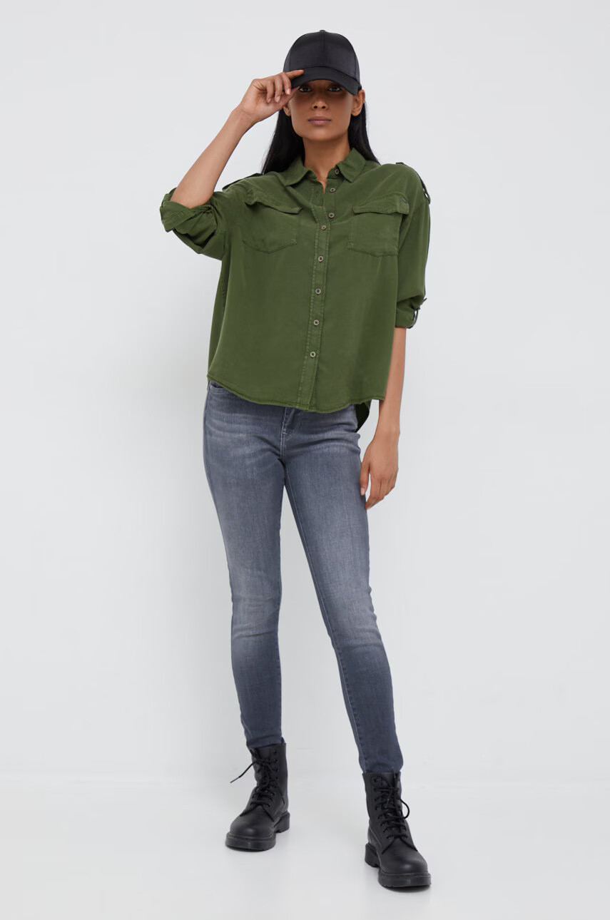 Pepe Jeans Дънки в с висока талия - Pepit.bg
