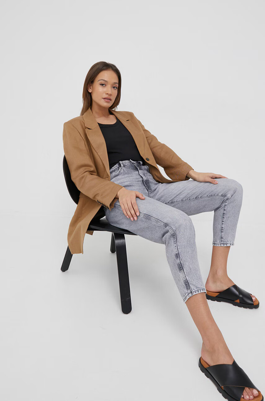 Pepe Jeans Дънки дамски с висока талия - Pepit.bg