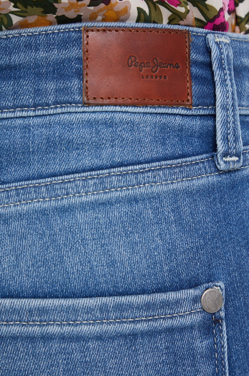 Pepe Jeans Дънки Dion дамски с висока талия - Pepit.bg