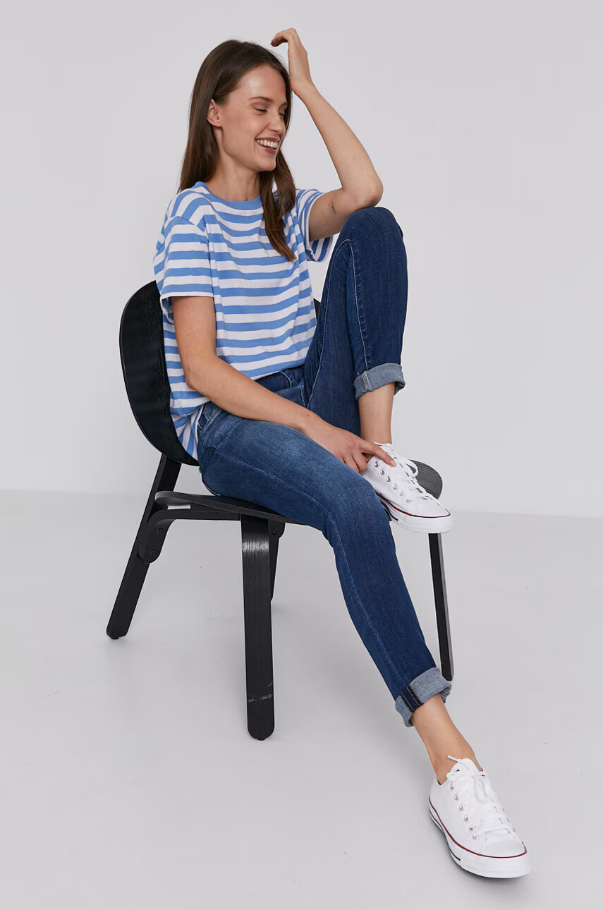 Pepe Jeans Дънки дамски с висока талия - Pepit.bg