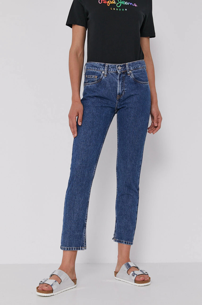 Pepe Jeans Дънки Mable Sparkle дамски със стандартна талия - Pepit.bg