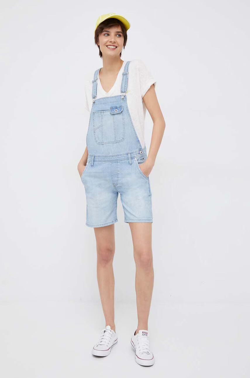 Pepe Jeans Дънков гащеризон Abby Fabby - Pepit.bg