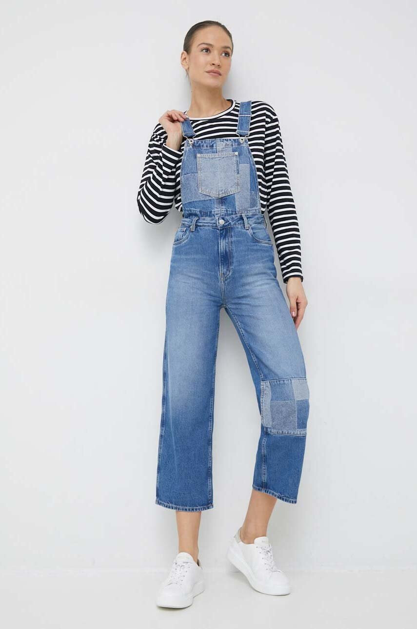 Pepe Jeans Дънков гащеризон Shay Weave - Pepit.bg