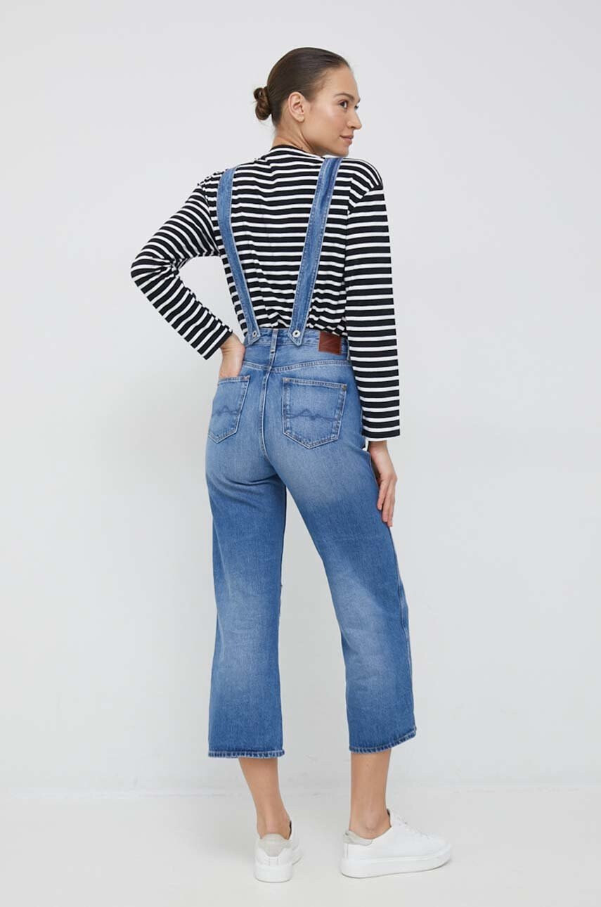 Pepe Jeans Дънков гащеризон Shay Weave - Pepit.bg