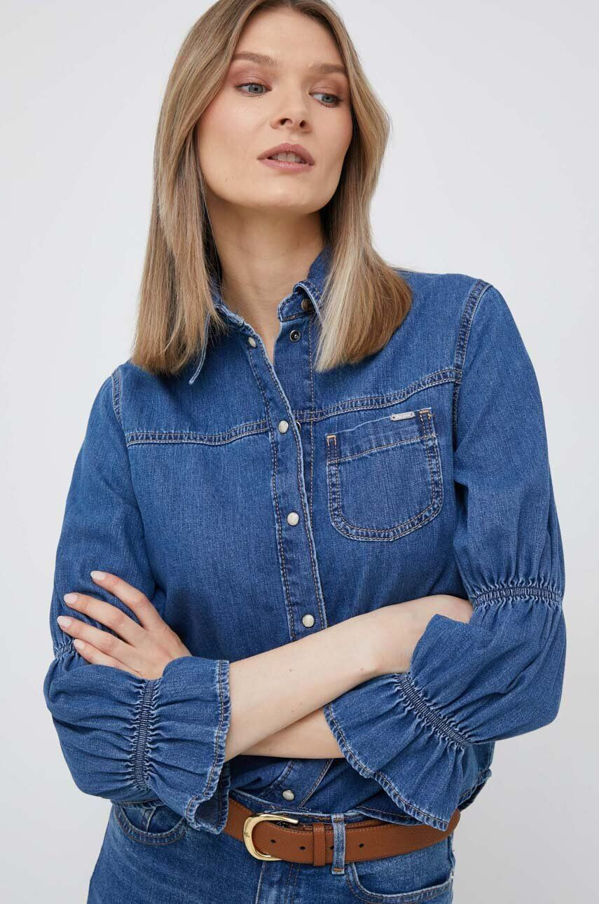 Pepe Jeans Дънкова риза Maeve - Pepit.bg