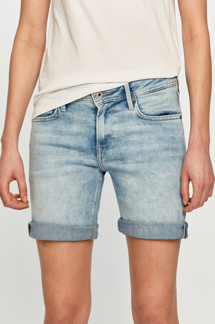 Pepe Jeans Дънкови къси панталони Poppy - Pepit.bg