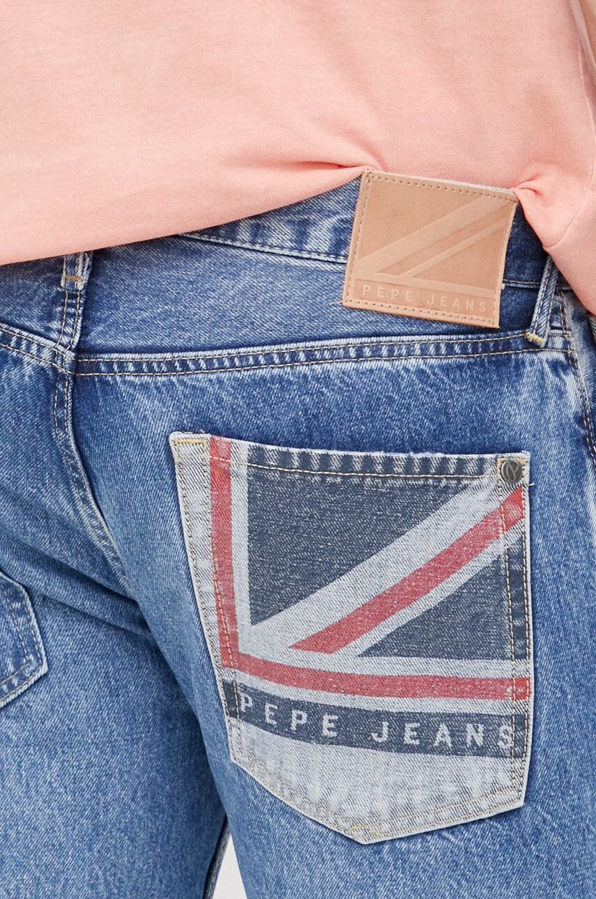 Pepe Jeans Дънкови къси панталони Stanley Short Logo - Pepit.bg