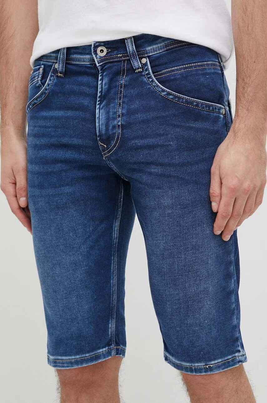 Pepe Jeans Дънкови къси панталони Track в тъмносиньо - Pepit.bg