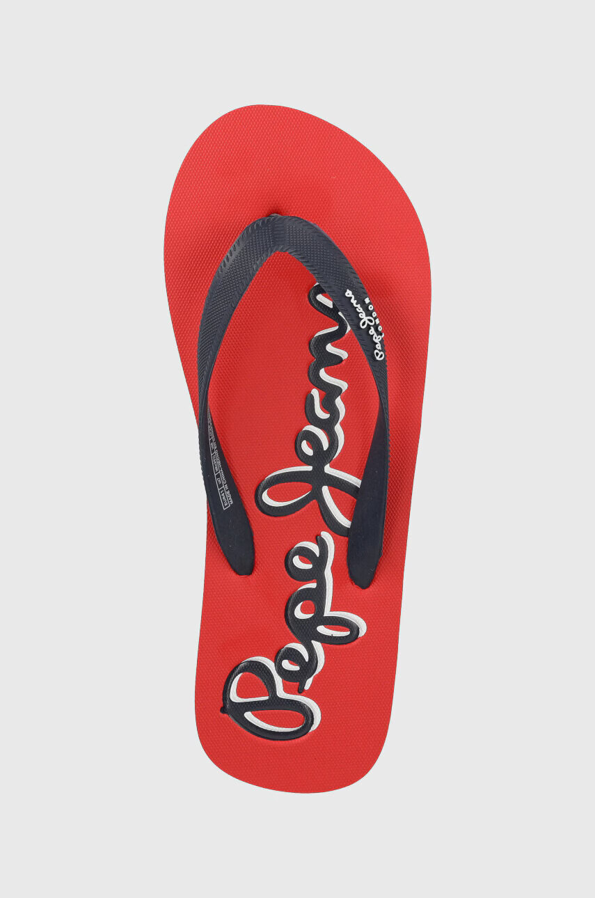 Pepe Jeans Джапанки BAY BEACH в червено PMS70129 - Pepit.bg