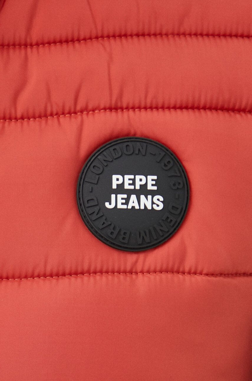 Pepe Jeans Елек мъжки в червено с преходна изолация - Pepit.bg