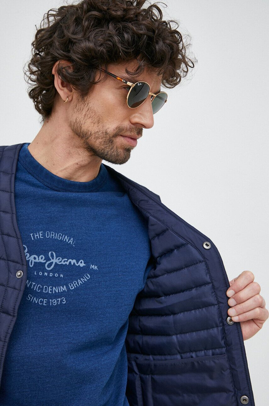 Pepe Jeans Елек Cyprus мъжки в тъмносиньо с преходна изолация - Pepit.bg