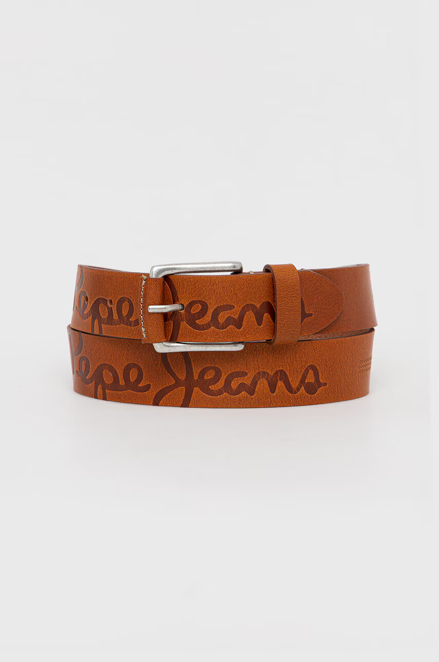 Pepe Jeans Кожен колан мъжки в кафяво - Pepit.bg