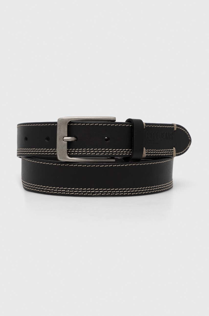 Pepe Jeans Кожен колан FREDDY мъжки в черно - Pepit.bg