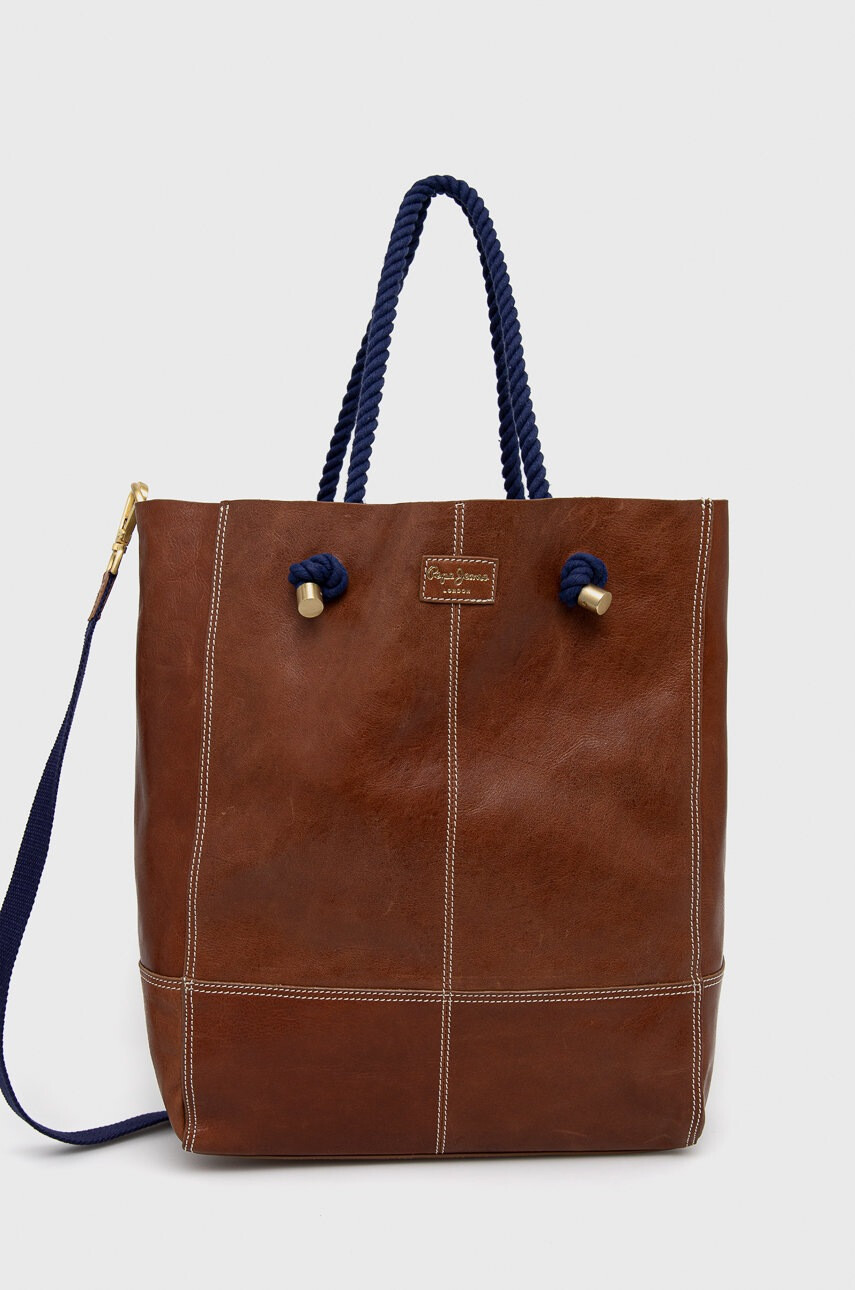 Pepe Jeans Кожена чанта Star Bag - Pepit.bg
