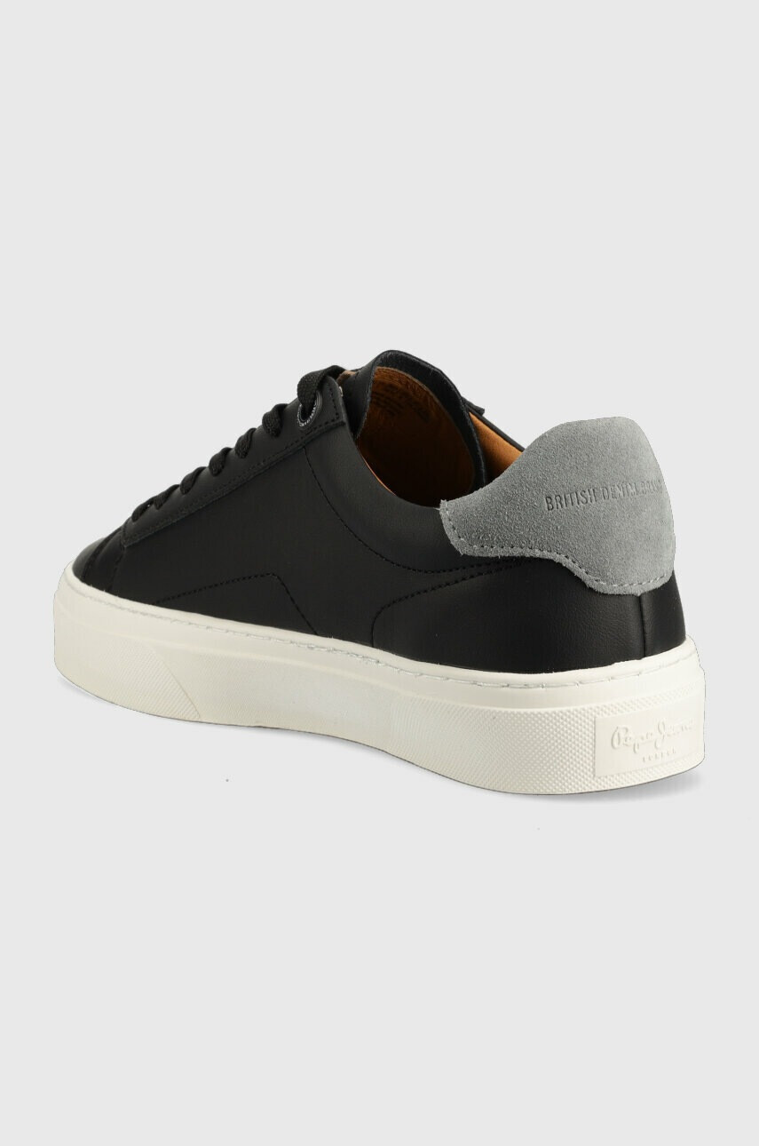 Pepe Jeans Кожени маратонки YOGI в черно PMS30930 - Pepit.bg