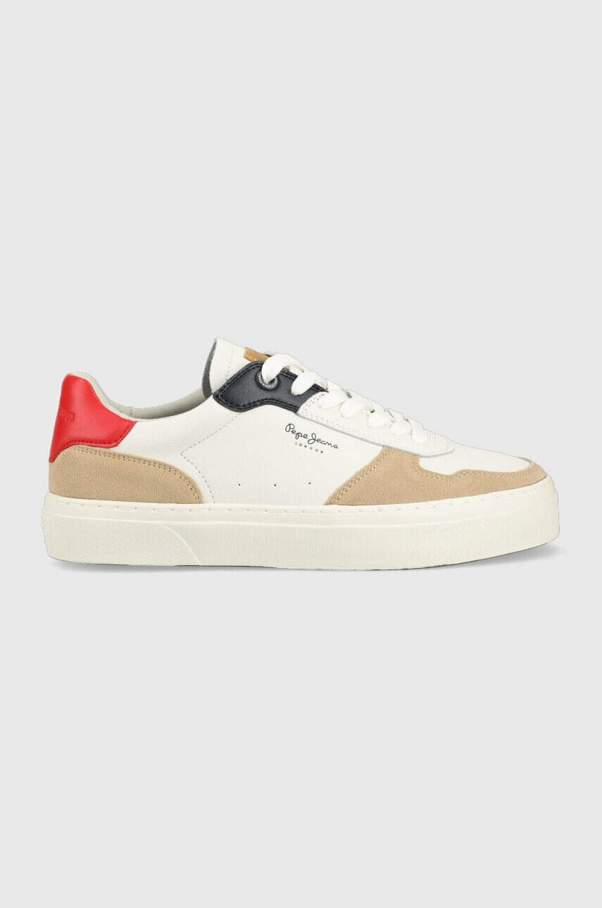 Pepe Jeans Кожени маратонки YOGI в кафяво PMS30929 - Pepit.bg