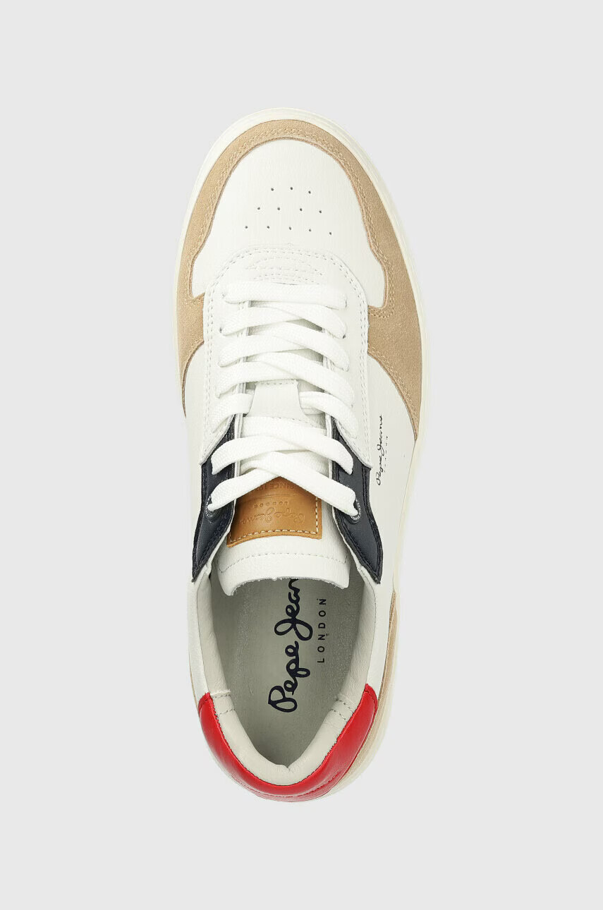 Pepe Jeans Кожени маратонки YOGI в кафяво PMS30929 - Pepit.bg