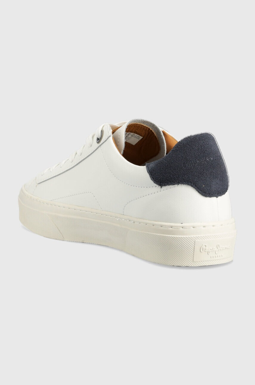 Pepe Jeans Кожени маратонки YOGI в бяло PMS30930 - Pepit.bg