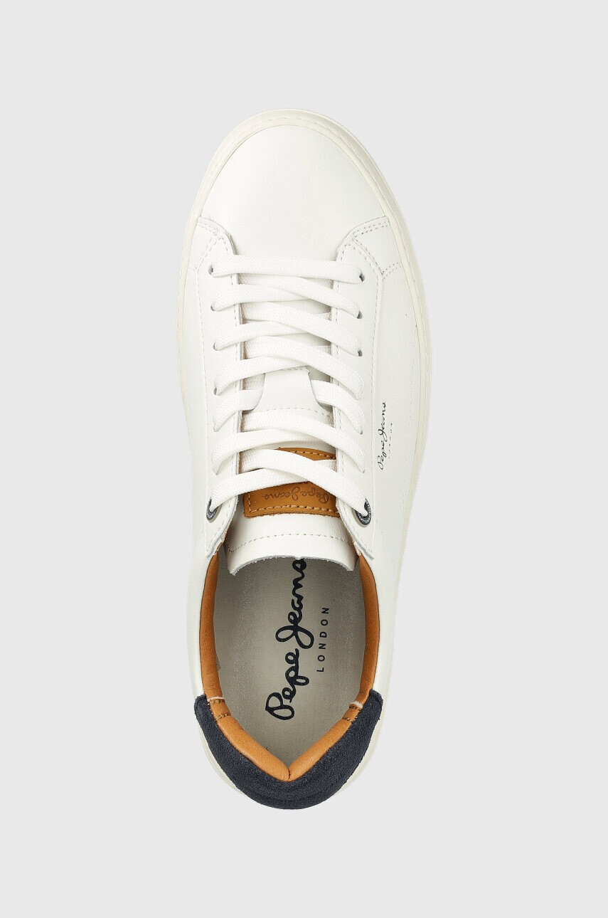 Pepe Jeans Кожени маратонки YOGI в бяло PMS30930 - Pepit.bg