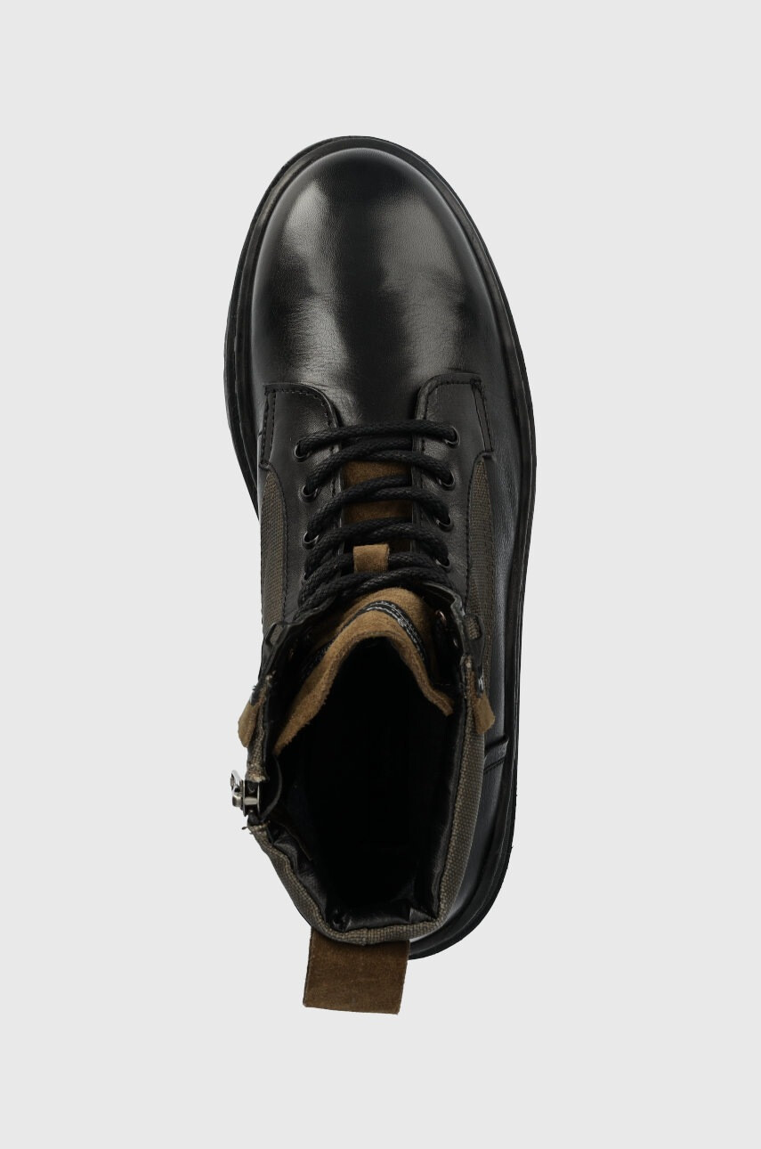 Pepe Jeans Кожени обувки Brad Boot Combi в черно - Pepit.bg