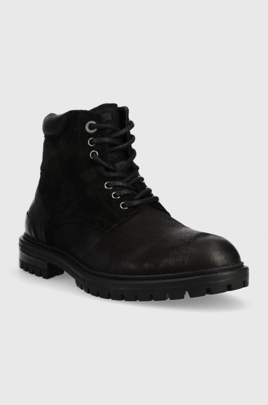Pepe Jeans Кожени обувки Ned Boot Antic в черно - Pepit.bg