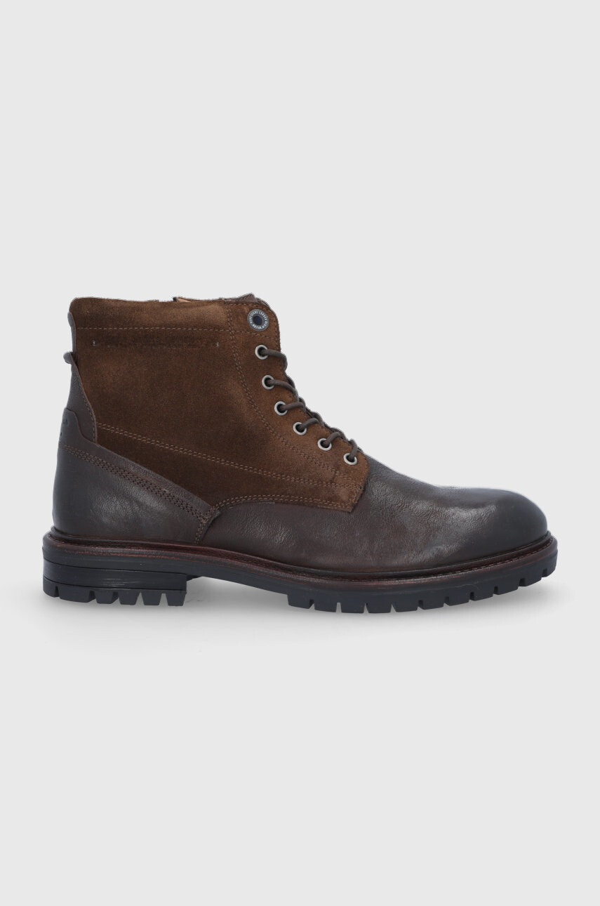 Pepe Jeans Кожени обувки Ned Boot Comb - Pepit.bg