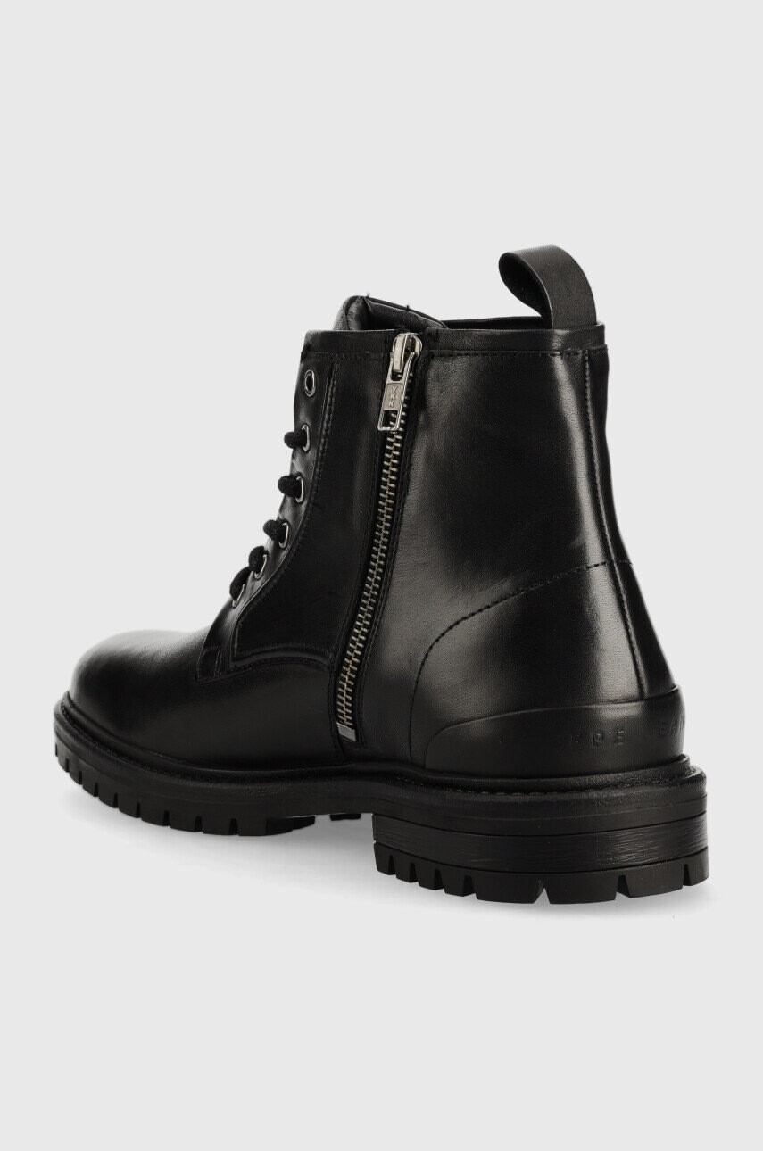Pepe Jeans Кожени обувки Ned Boot Relief в черно - Pepit.bg