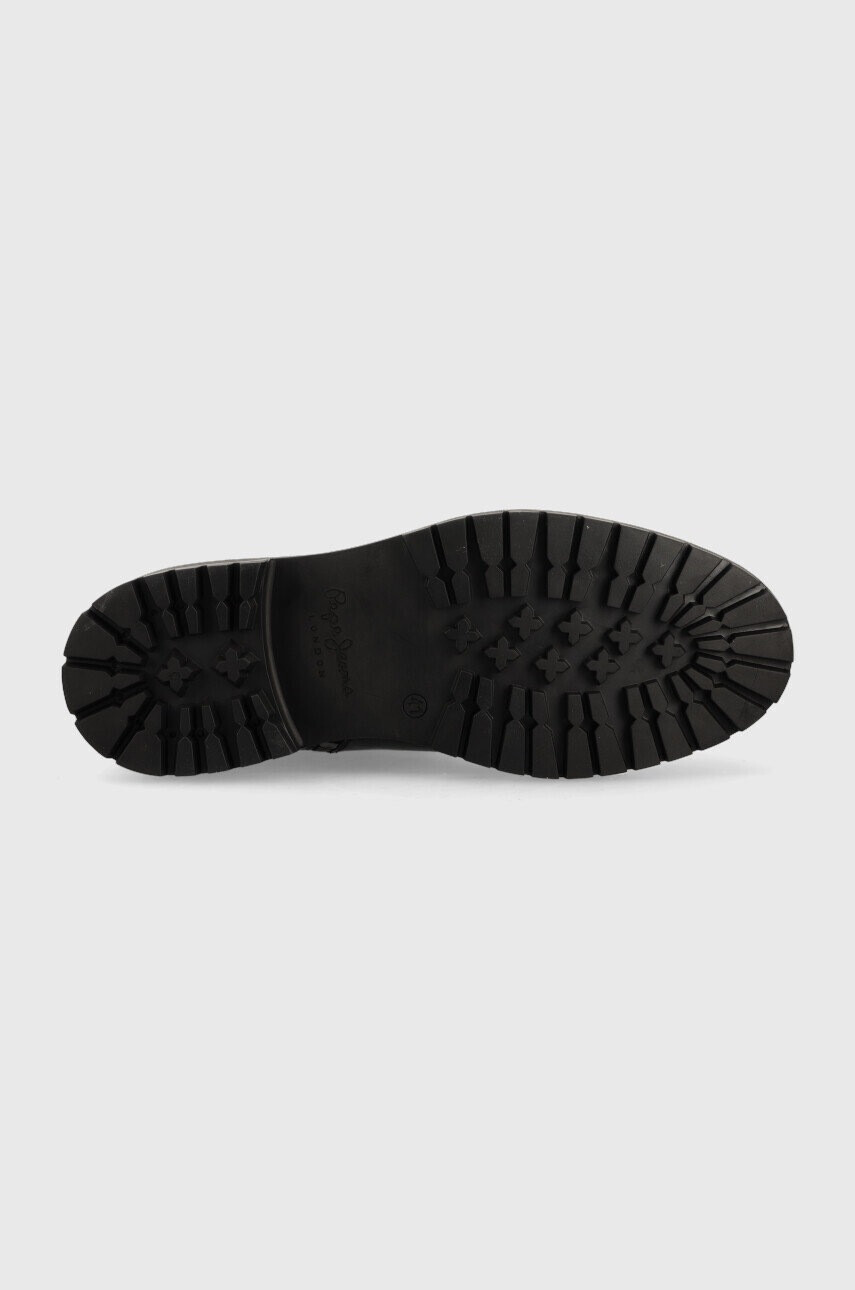 Pepe Jeans Кожени обувки Ned Boot Relief в черно - Pepit.bg