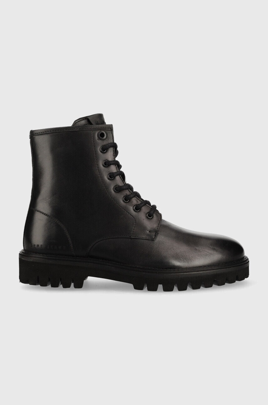 Pepe Jeans Кожени обувки Trucker Laces M в черно - Pepit.bg