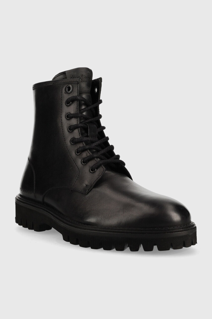Pepe Jeans Кожени обувки Trucker Laces M в черно - Pepit.bg
