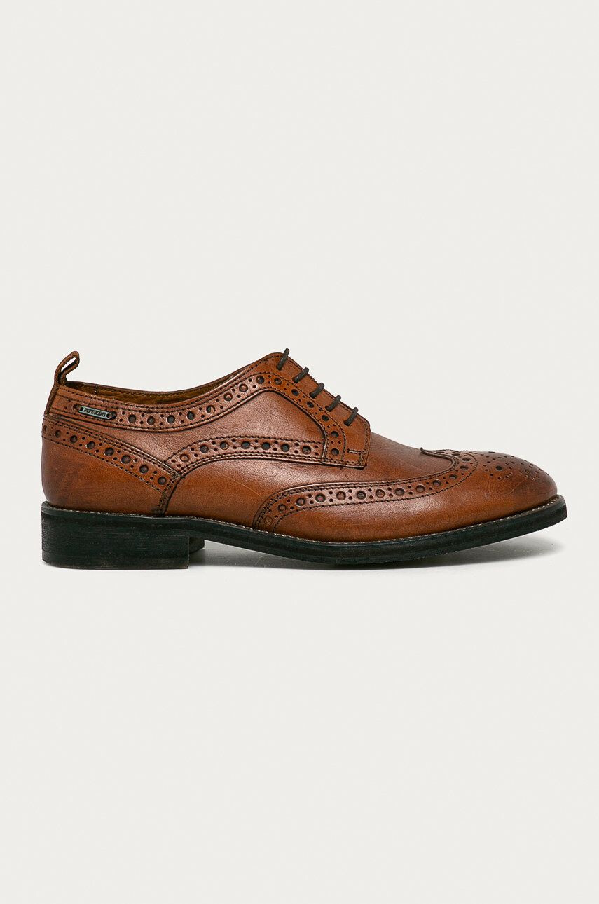 Pepe Jeans Кожени половинки обувки Hackney Brogue - Pepit.bg