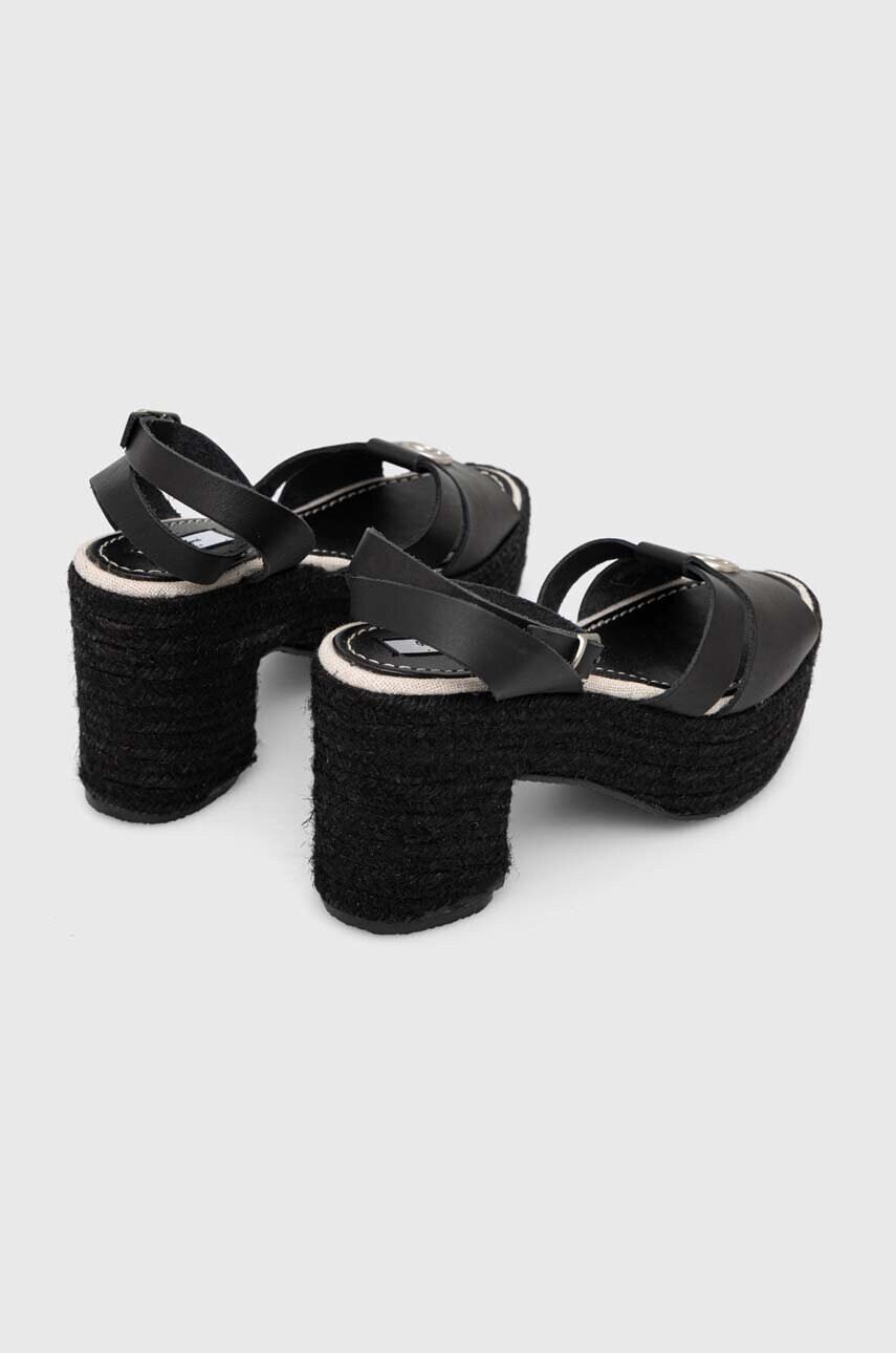 Pepe Jeans Кожени сандали TAFFY в черно PLS90602 - Pepit.bg