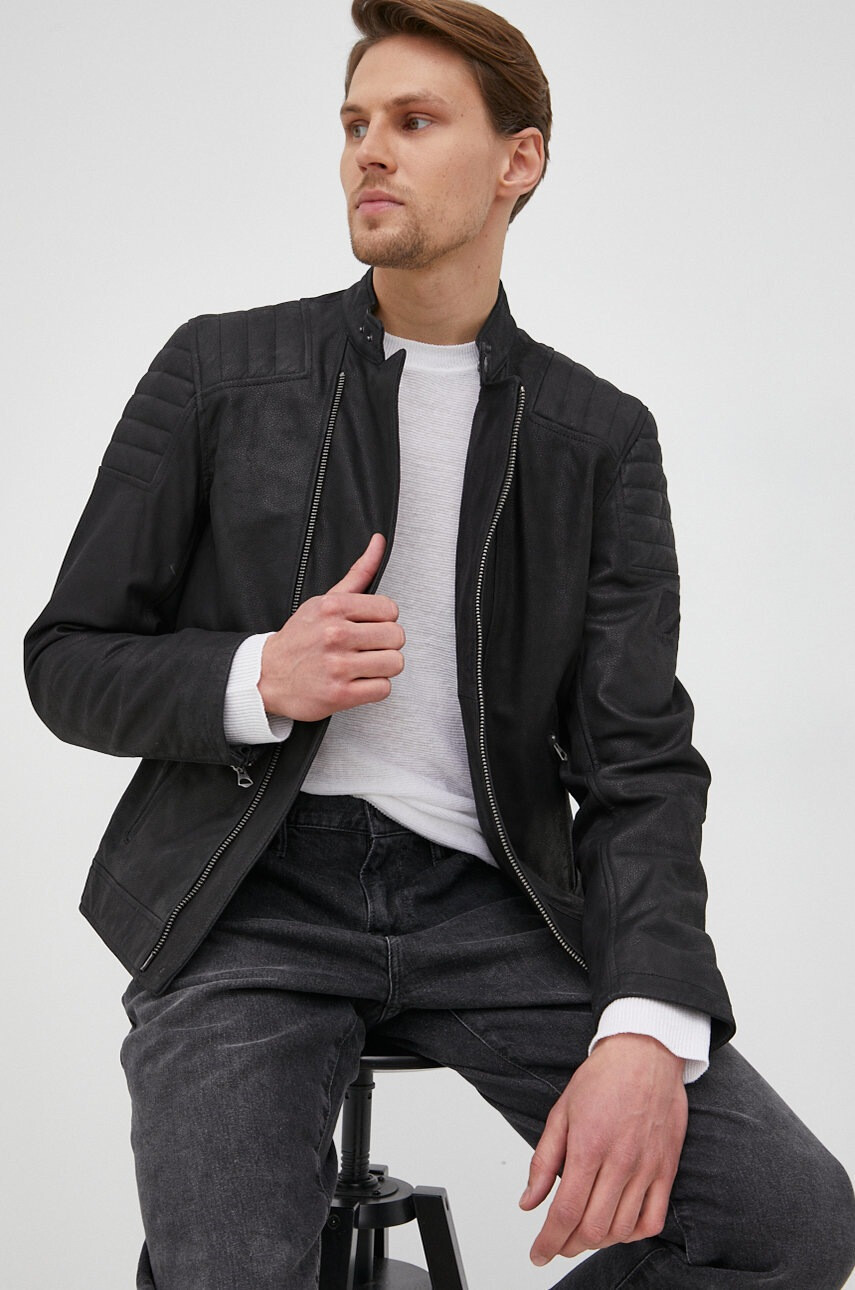 Pepe Jeans Koжено яке Lee - Pepit.bg