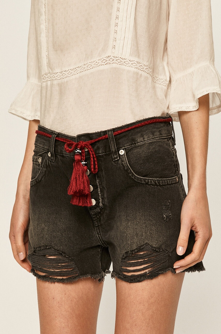 Pepe Jeans Къси панталони Bonita black - Pepit.bg