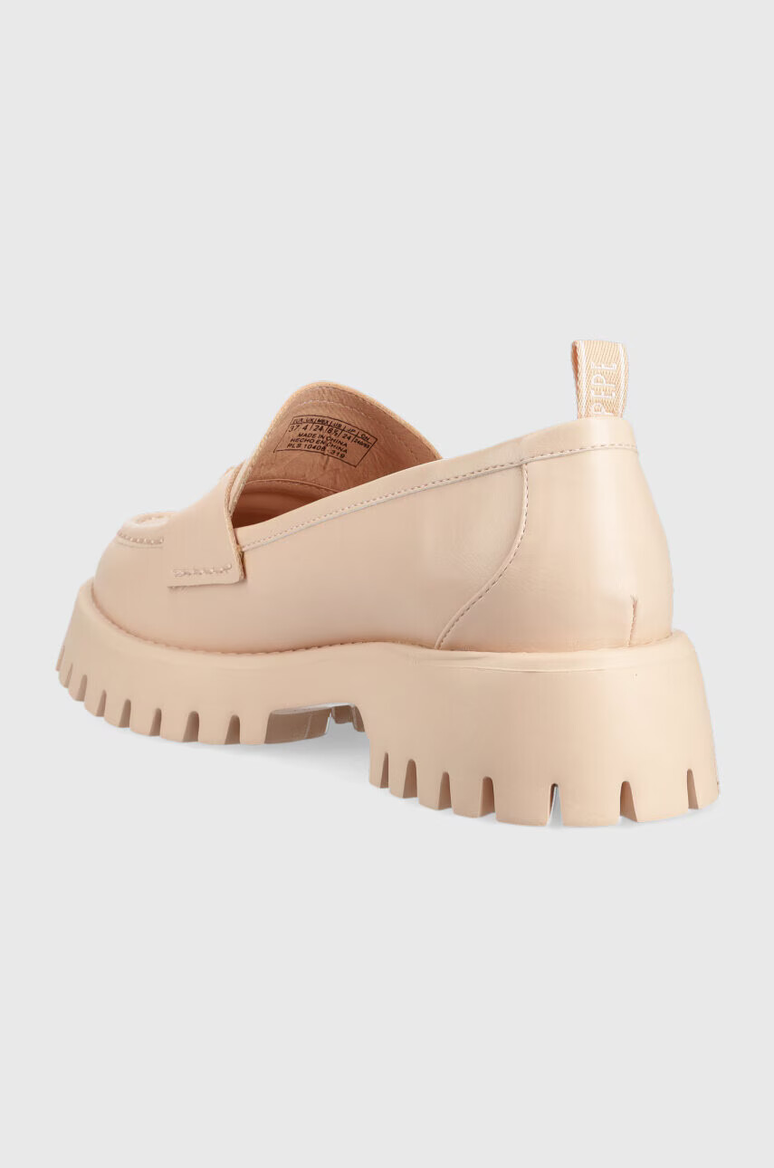 Pepe Jeans Мокасини OXFORD в розово с платформа PLS10408 - Pepit.bg