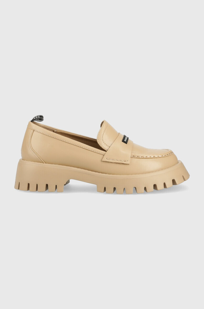 Pepe Jeans Мокасини OXFORD в бежово с платформа PLS10408 - Pepit.bg