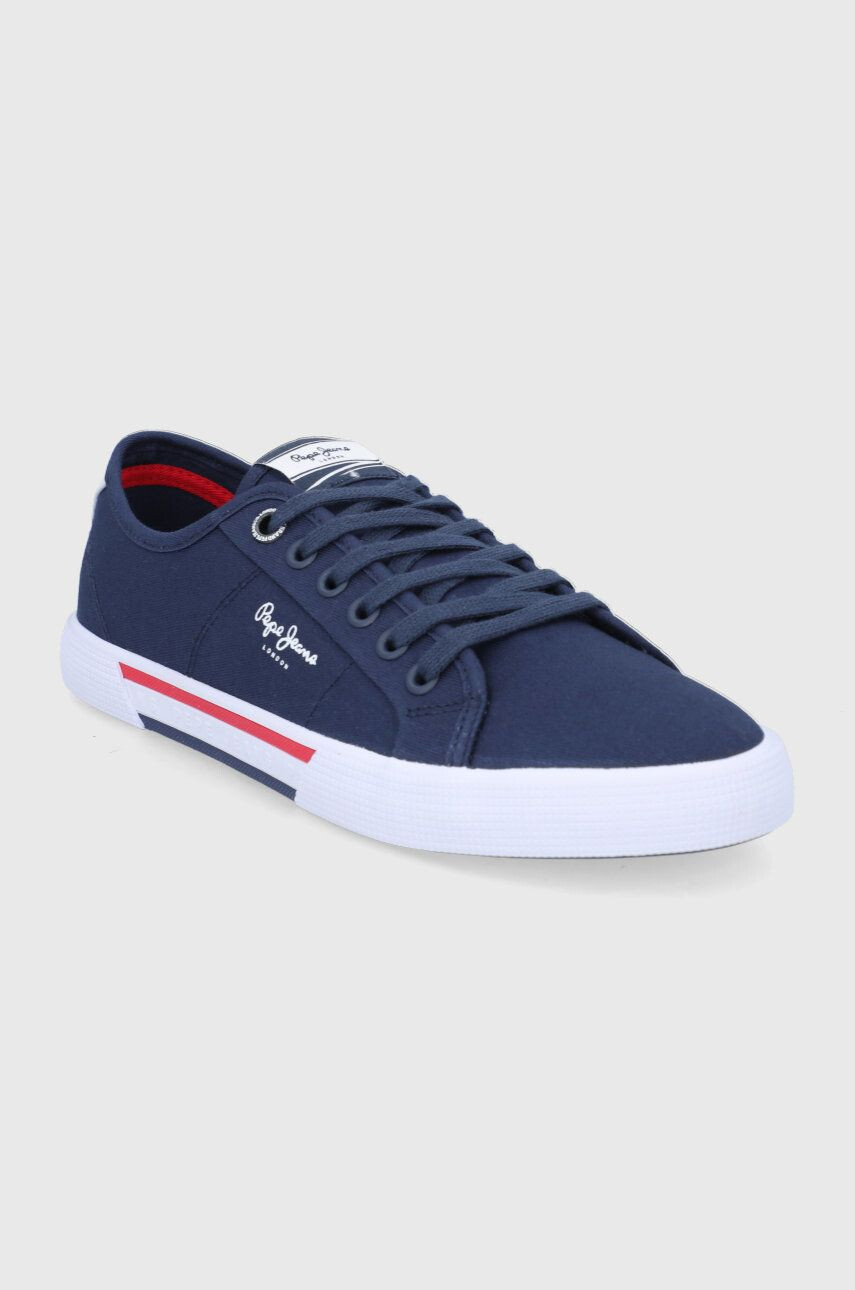 Pepe Jeans Ниски кецове Brady Men Basic мъжки в тъмносиньо - Pepit.bg