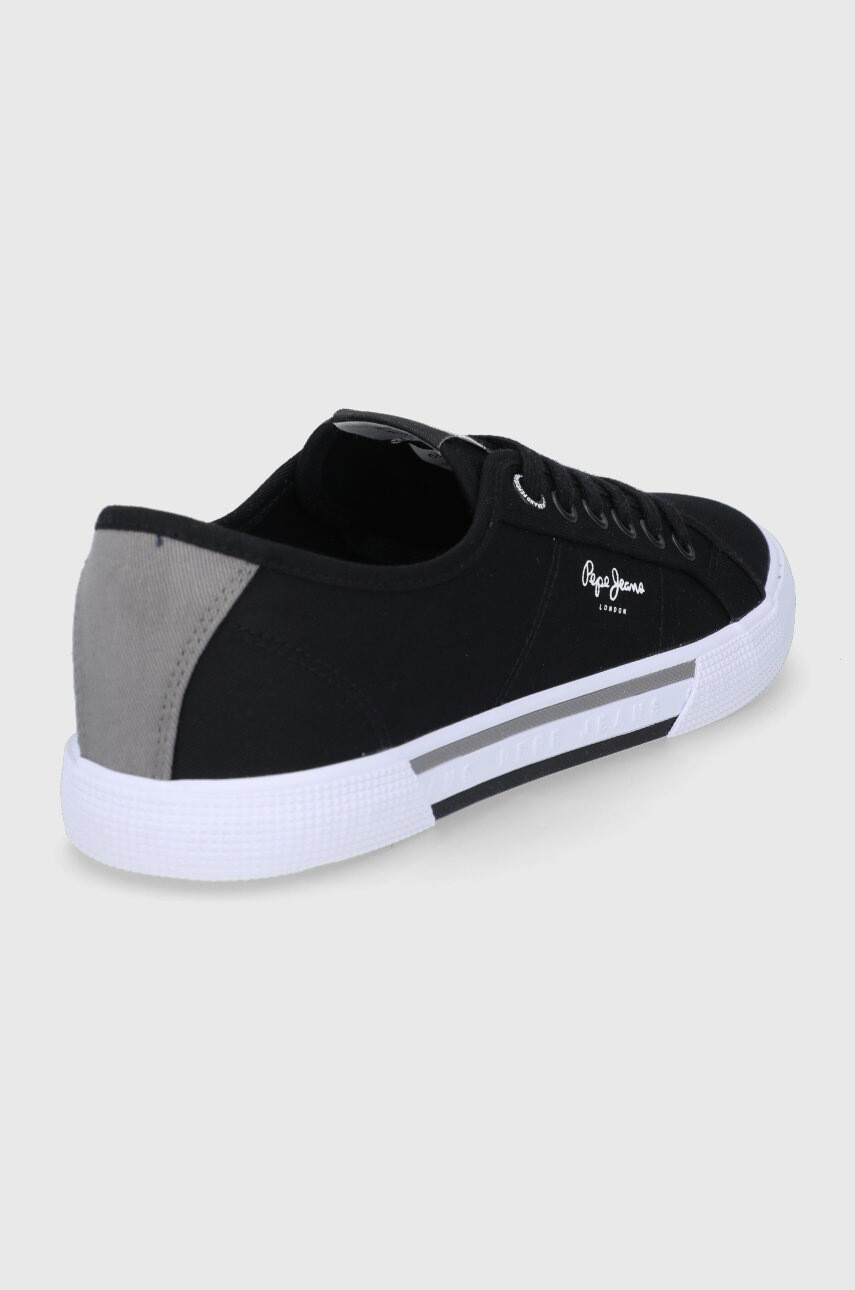 Pepe Jeans Ниски кецове Brady Men Basic мъжки в черно - Pepit.bg