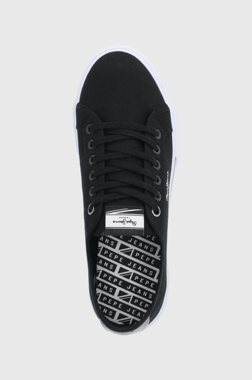 Pepe Jeans Ниски кецове Brady Men Basic мъжки в черно - Pepit.bg