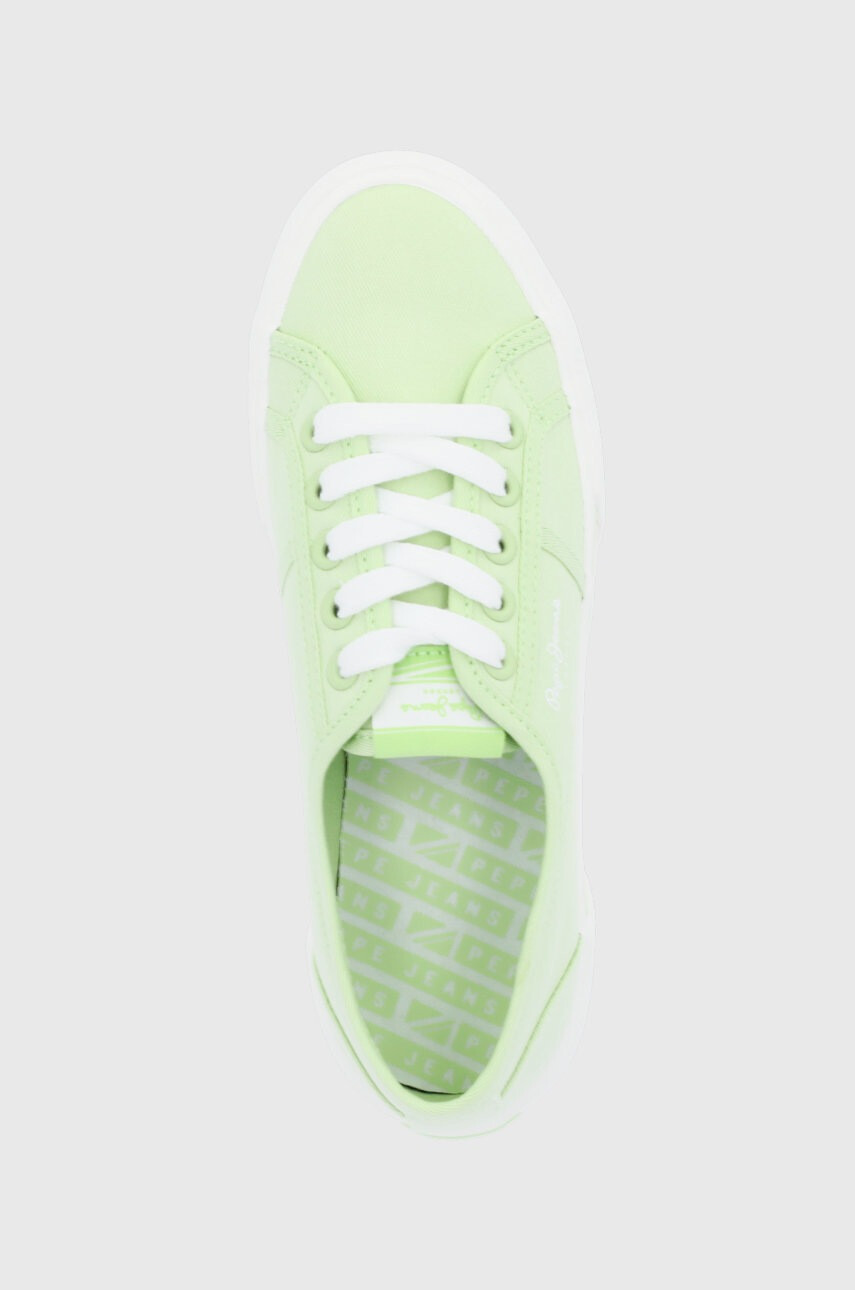 Pepe Jeans Ниски кецове Brady W Basic дамски в зелено - Pepit.bg