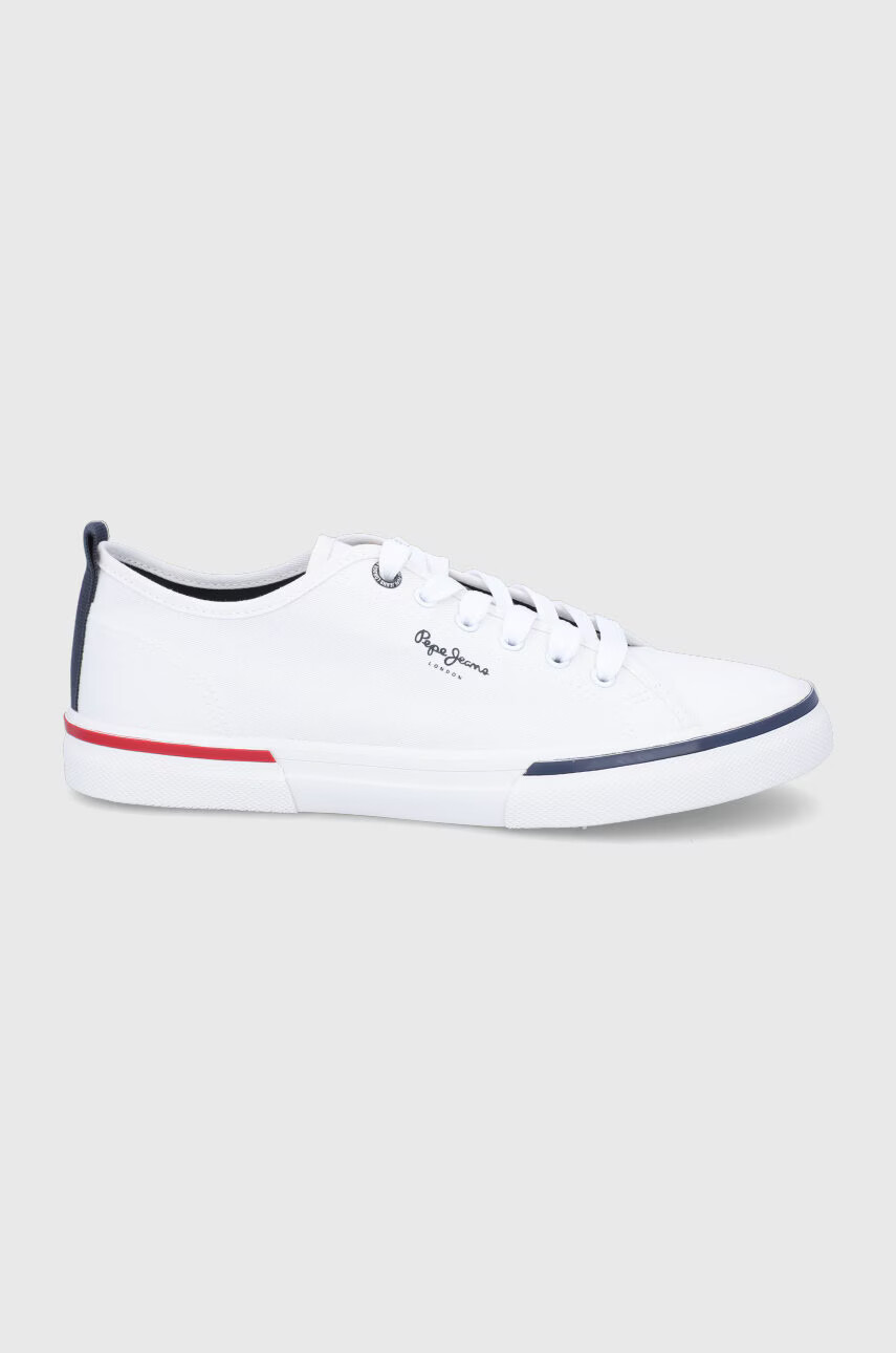 Pepe Jeans Ниски кецове Kenton Smart 22 мъжки в бяло - Pepit.bg