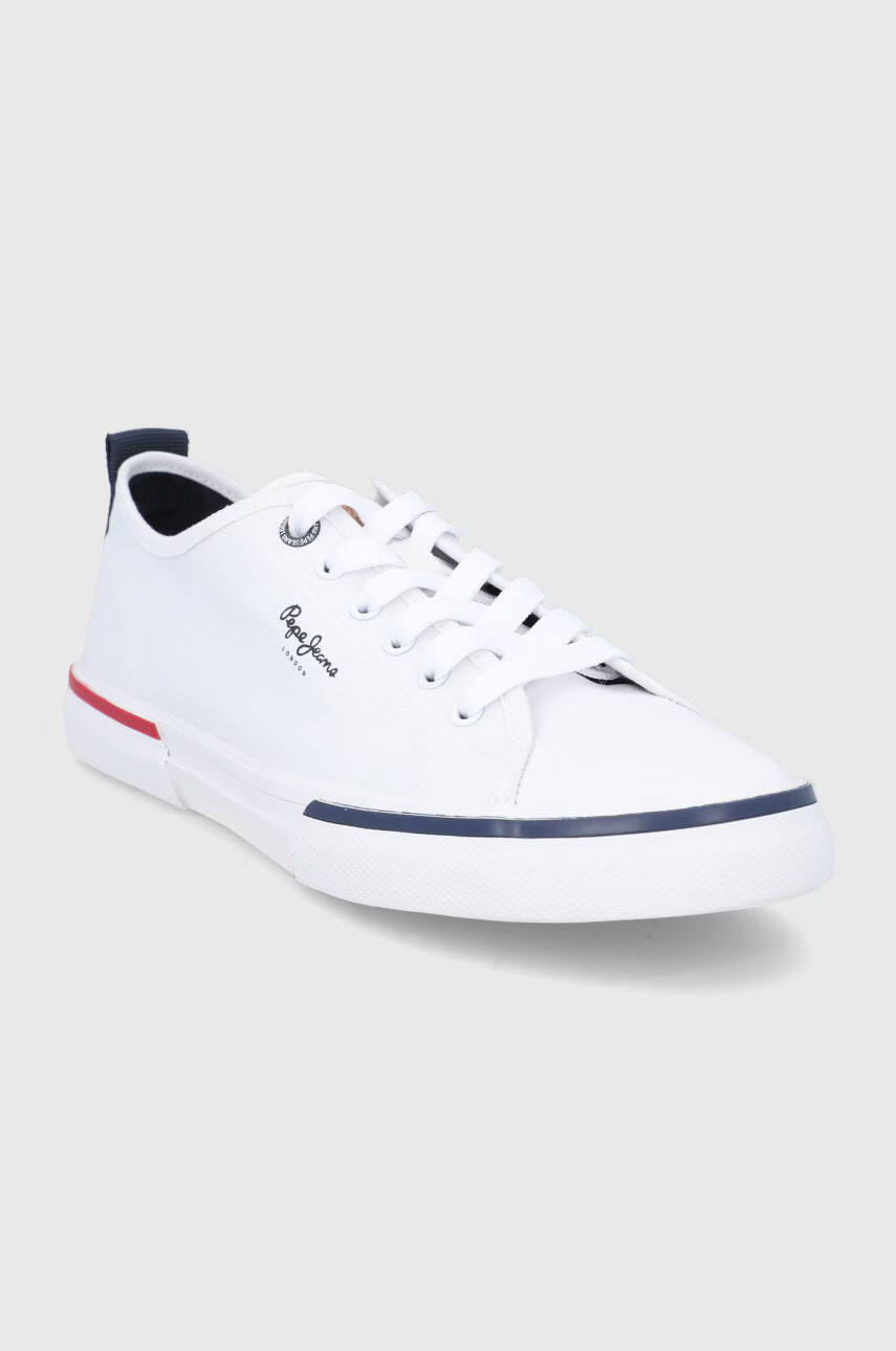 Pepe Jeans Ниски кецове Kenton Smart 22 мъжки в бяло - Pepit.bg
