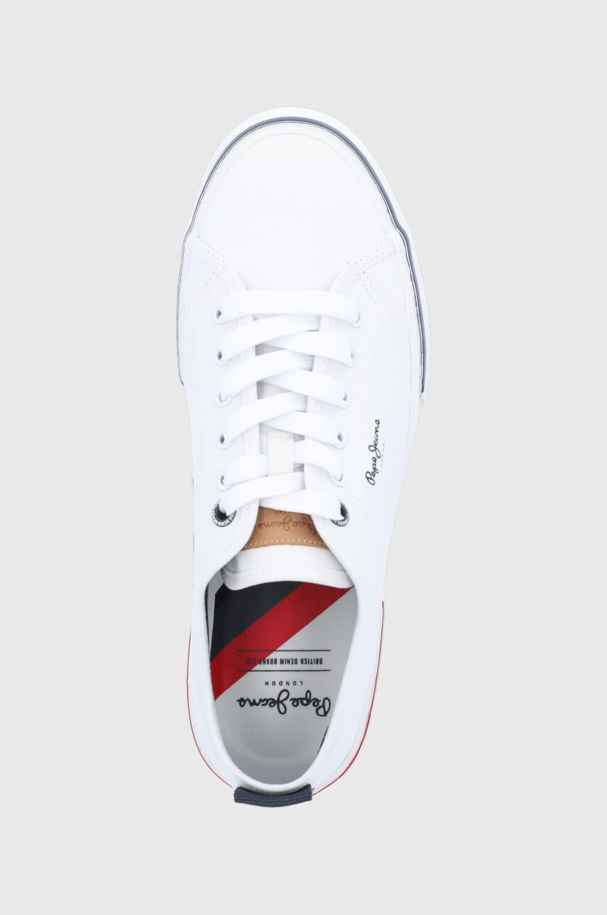 Pepe Jeans Ниски кецове Kenton Smart 22 мъжки в бяло - Pepit.bg