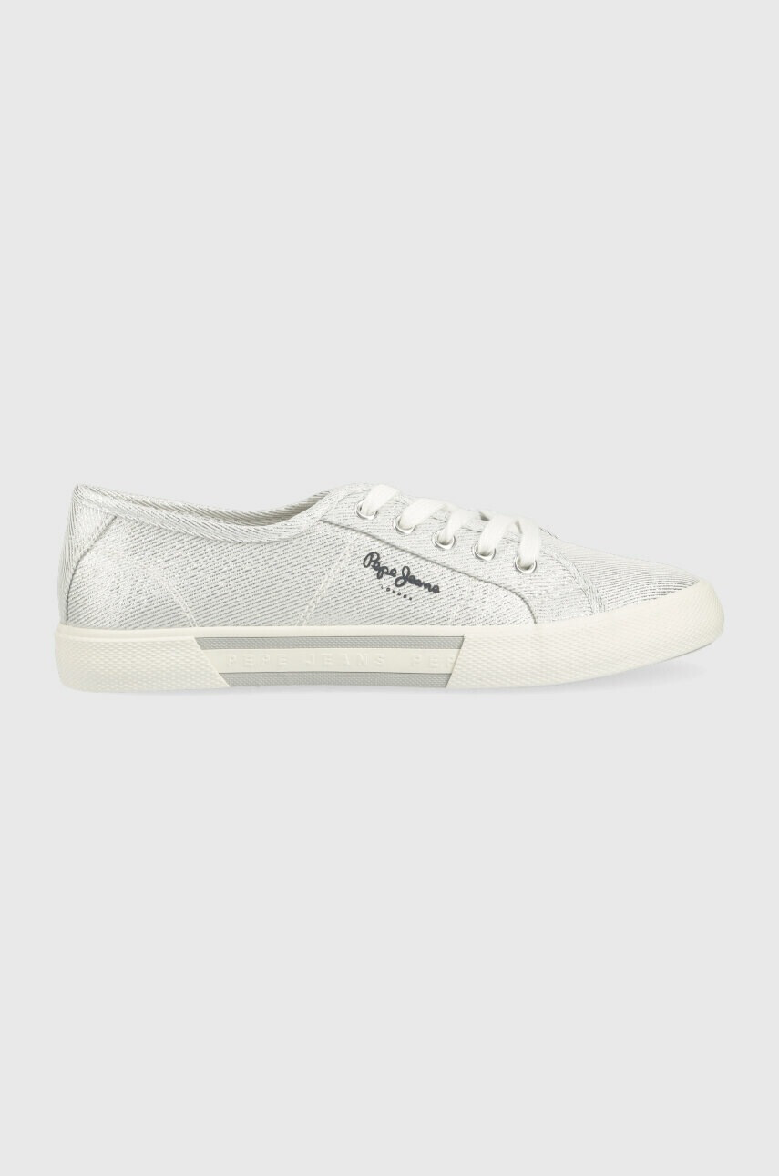 Pepe Jeans Ниски кецове BRADY в сребристо PLS31439 - Pepit.bg