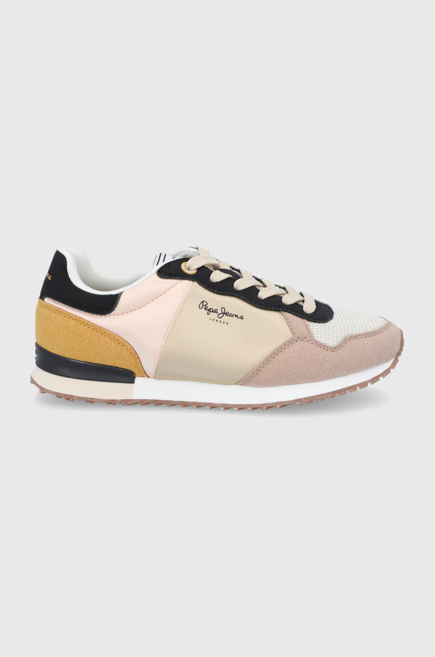 Pepe Jeans Обувки Archie Light в жълто с равна подметка - Pepit.bg