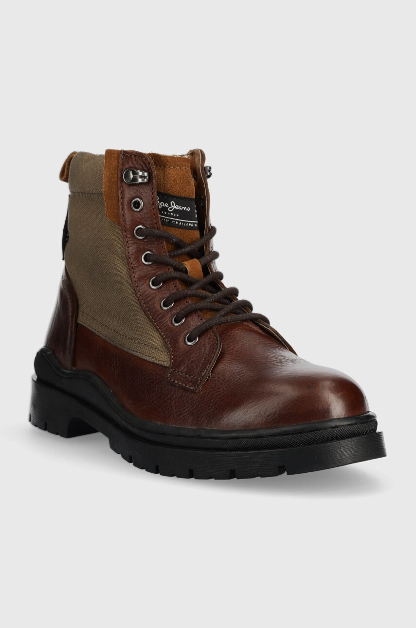 Pepe Jeans Обувки Brad Boot Combi в кафяво - Pepit.bg